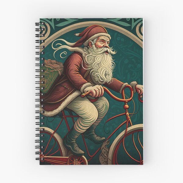 Item preview, Santa Claus Riding a Bike 22 designed and sold by CadenceArt.
