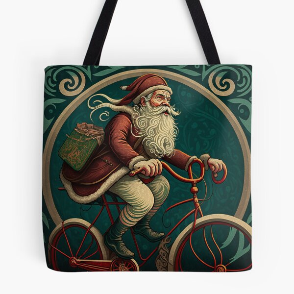 Item preview, Santa Claus Riding a Bike 22 designed and sold by CadenceArt.