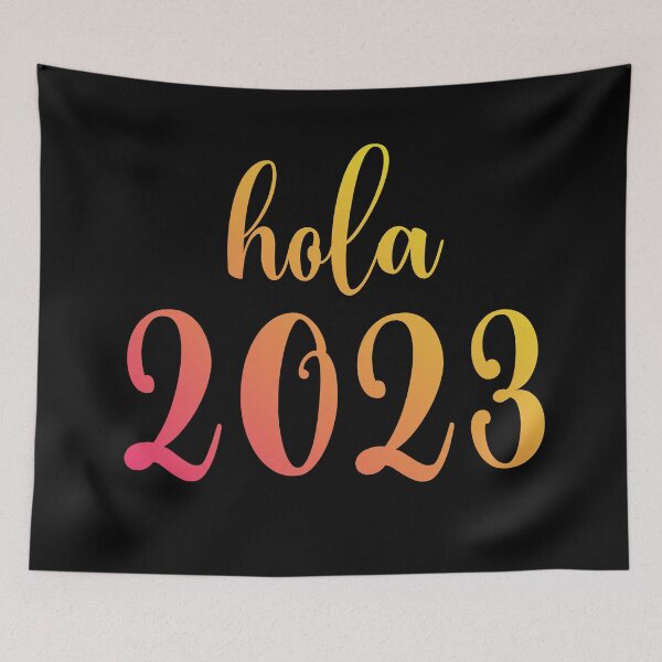 Item preview, Hola 2023 año - spanish greetings - Hello 2023 Welcome 2023 designed and sold by ALLURE-minimal.