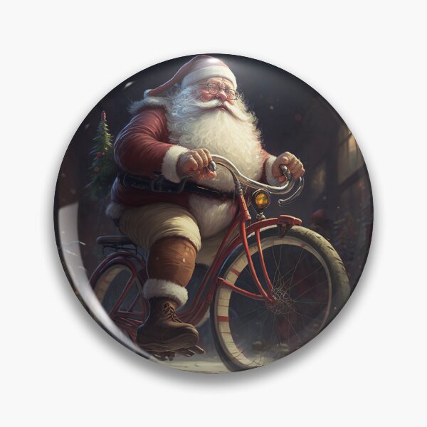 Item preview, Santa Claus Riding a Bike 23 designed and sold by CadenceArt.