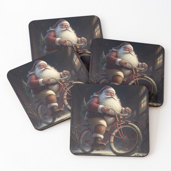 Item preview, Santa Claus Riding a Bike 23 designed and sold by CadenceArt.