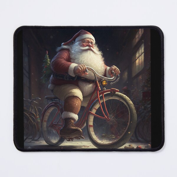 Item preview, Santa Claus Riding a Bike 23 designed and sold by CadenceArt.