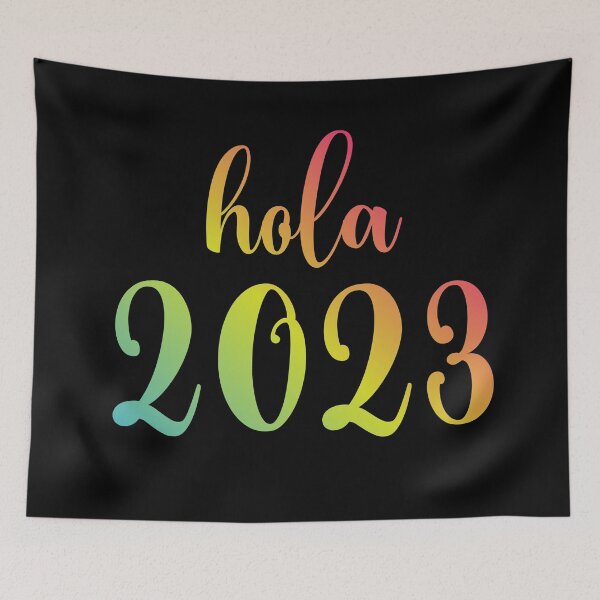 Item preview, Hola 2023 año - spanish greetings - Hello 2023 Welcome 2023 designed and sold by ALLURE-minimal.