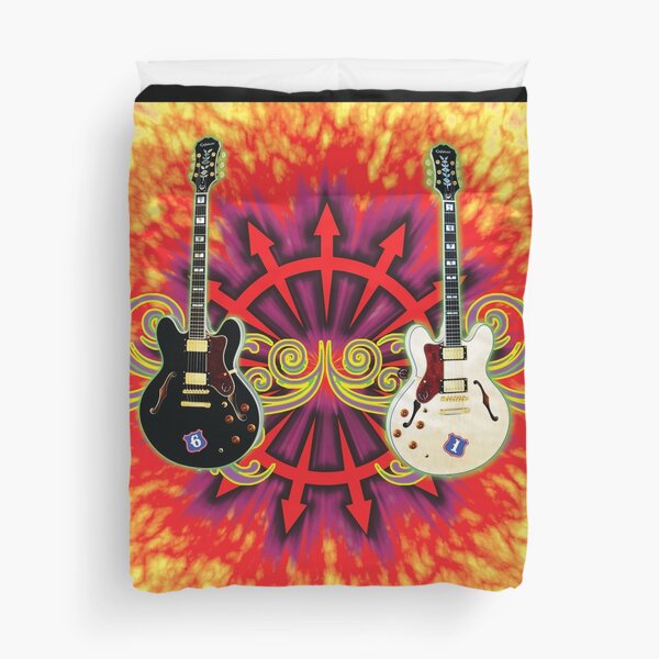 RWB Guitar Socks Duvet Cover