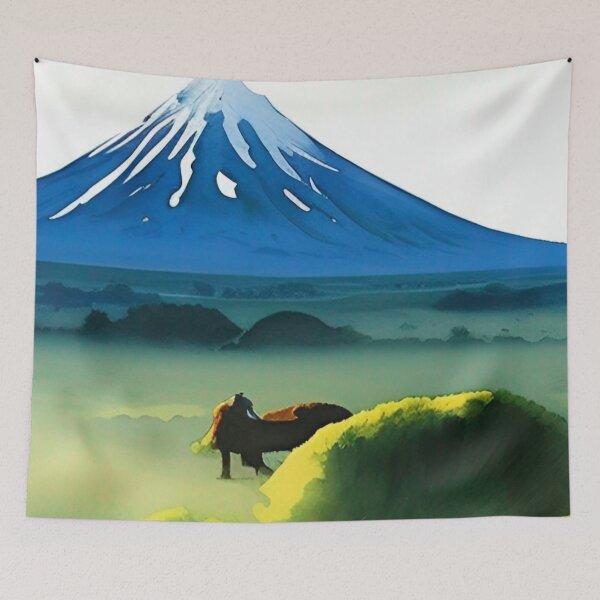 Item preview, Mount Taranaki Watercolor Painting designed and sold by Places On Earth.
