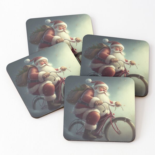 Item preview, Santa Claus Riding a Bike 24 designed and sold by CadenceArt.
