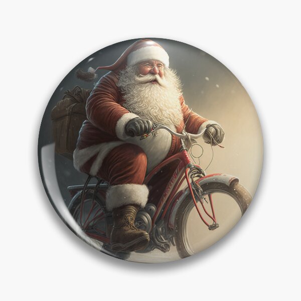 Item preview, Santa Claus Riding a Bike 25 designed and sold by CadenceArt.