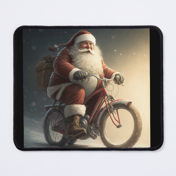 Item preview, Santa Claus Riding a Bike 25 designed and sold by CadenceArt.