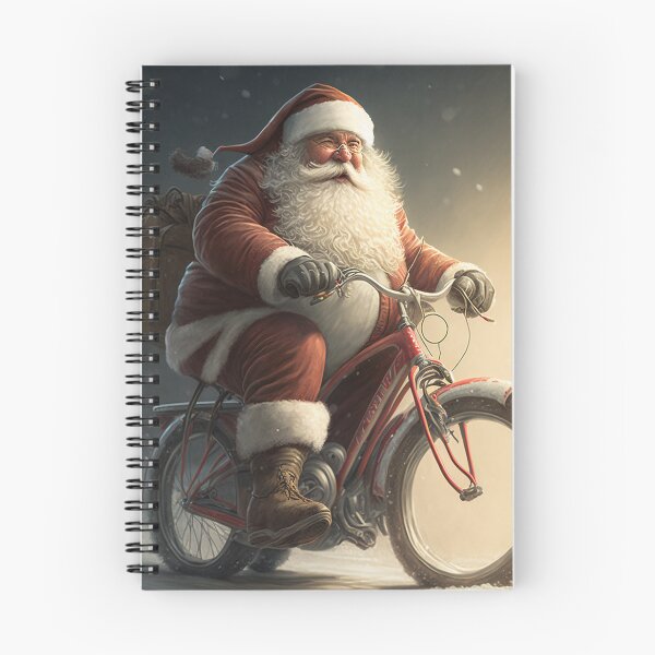 Item preview, Santa Claus Riding a Bike 25 designed and sold by CadenceArt.