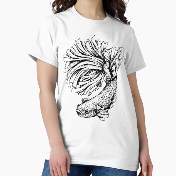 Betta, Outline Classic T-Shirt