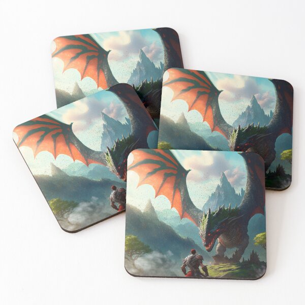 Item preview, Warrior and Wyvern dragon inspired by Monster Hunter designed and sold by Paraverse.