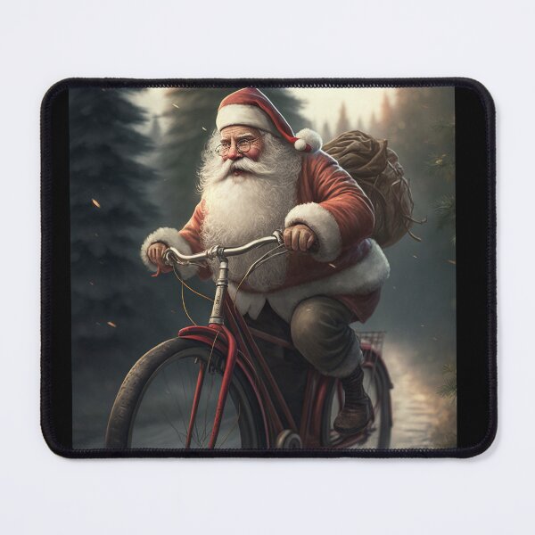 Item preview, Santa Claus Riding a Bike 26 designed and sold by CadenceArt.