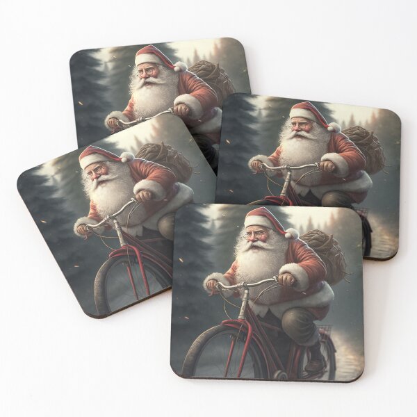 Item preview, Santa Claus Riding a Bike 26 designed and sold by CadenceArt.