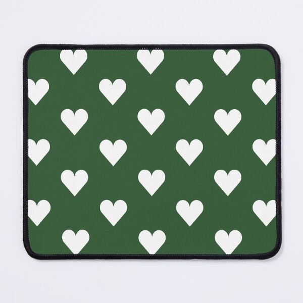 Item preview, Medium WHITE & PINE GREEN LOVE HEARTS designed and sold by RachelMacht.