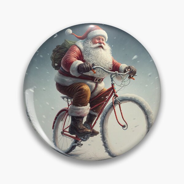 Item preview, Santa Claus Riding a Bike 28 designed and sold by CadenceArt.