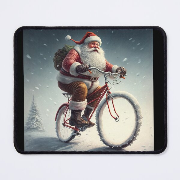 Item preview, Santa Claus Riding a Bike 28 designed and sold by CadenceArt.