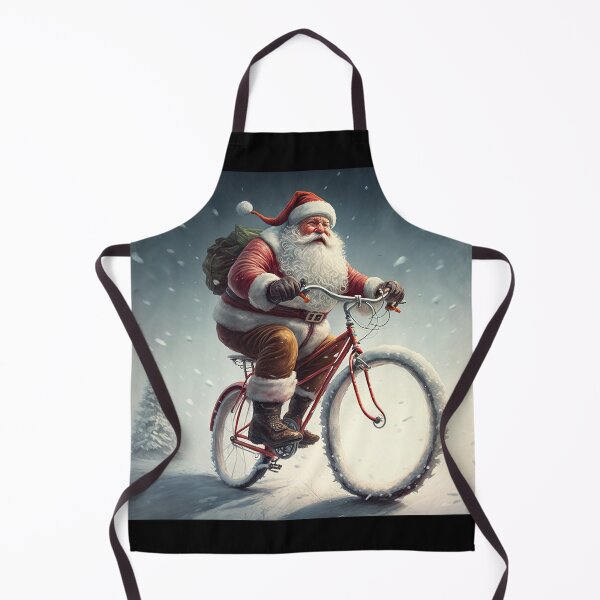 Item preview, Santa Claus Riding a Bike 28 designed and sold by CadenceArt.