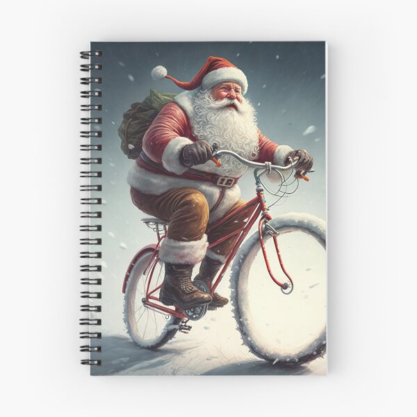 Item preview, Santa Claus Riding a Bike 28 designed and sold by CadenceArt.