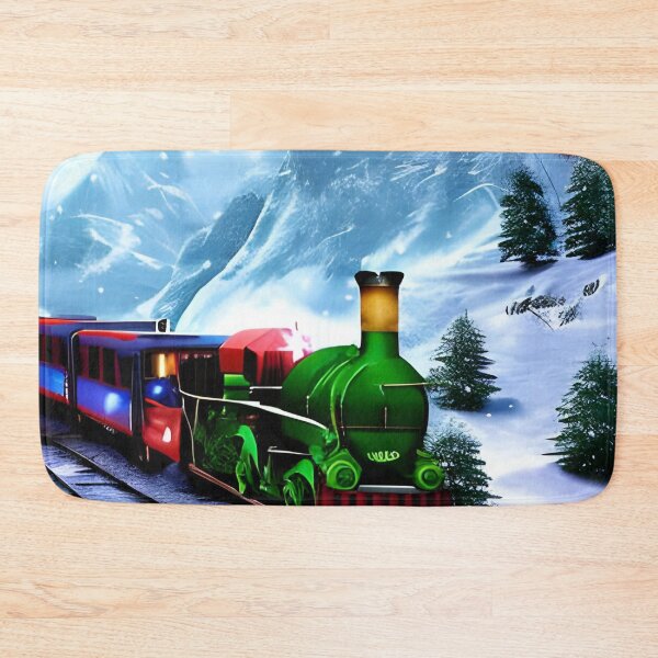 Item preview, Train to the North Pole with magical nature wallpaper designed and sold by The Love Quill.