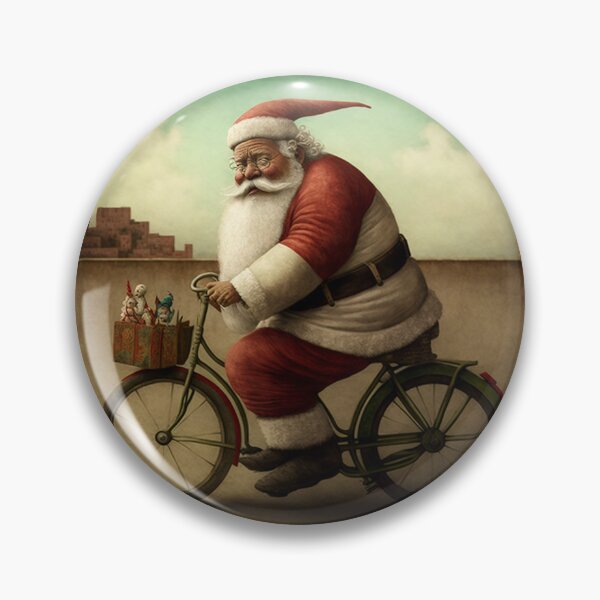 Item preview, Santa Claus Riding a Bike 29 designed and sold by CadenceArt.