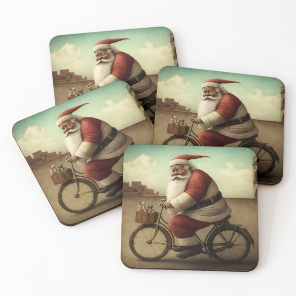 Item preview, Santa Claus Riding a Bike 29 designed and sold by CadenceArt.
