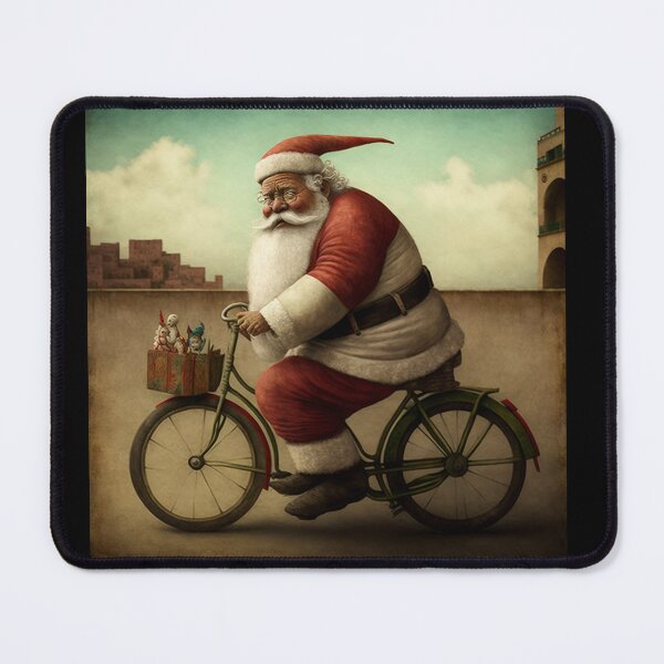 Item preview, Santa Claus Riding a Bike 29 designed and sold by CadenceArt.