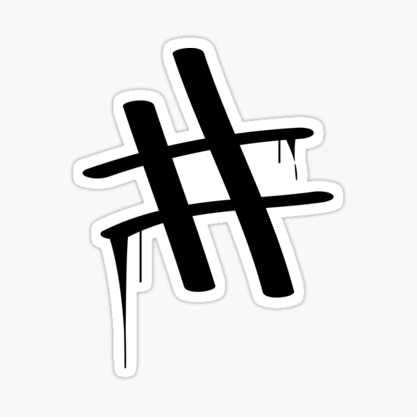 Dope Hashtag Sticker For Sale By Samuelmolina Redbubble