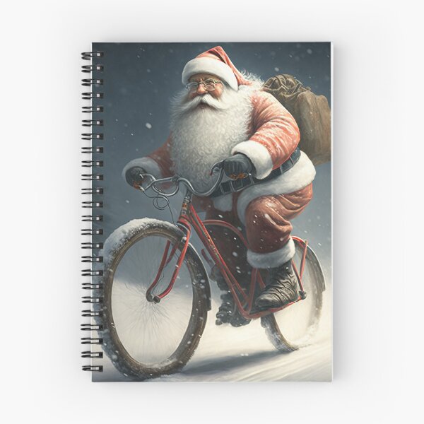 Item preview, Santa Claus Riding a Bike 30 designed and sold by CadenceArt.