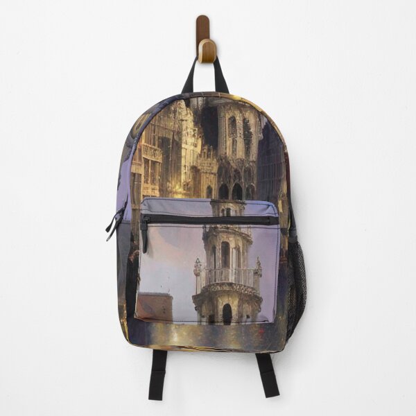 Item preview, Brussels Skyline Painting designed and sold by Places On Earth.