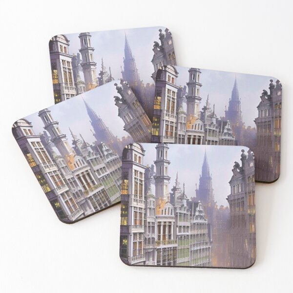 Item preview, Brussels Buildings Art designed and sold by Places On Earth.
