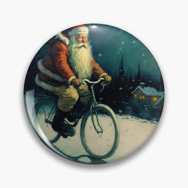 Item preview, Santa Claus Riding a Bike 31 designed and sold by CadenceArt.