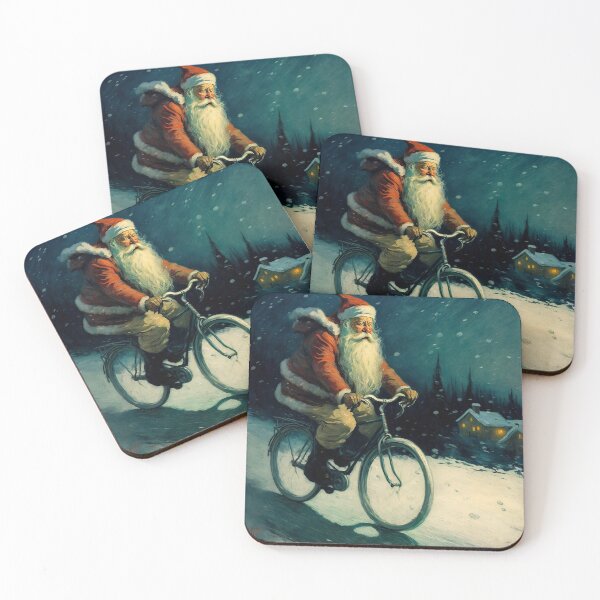 Item preview, Santa Claus Riding a Bike 31 designed and sold by CadenceArt.