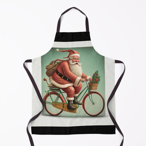 Item preview, Santa Claus Riding a Bike 32 designed and sold by CadenceArt.