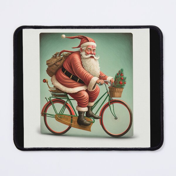 Item preview, Santa Claus Riding a Bike 32 designed and sold by CadenceArt.