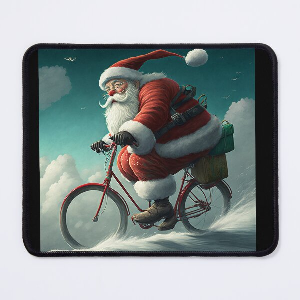 Item preview, Santa Claus Riding a Bike 33 designed and sold by CadenceArt.