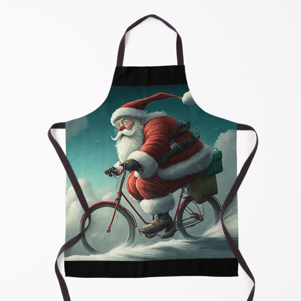 Item preview, Santa Claus Riding a Bike 33 designed and sold by CadenceArt.
