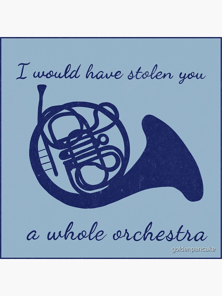 "HIMYM Blue French Horn" Sticker for Sale by goldenpancake Redbubble
