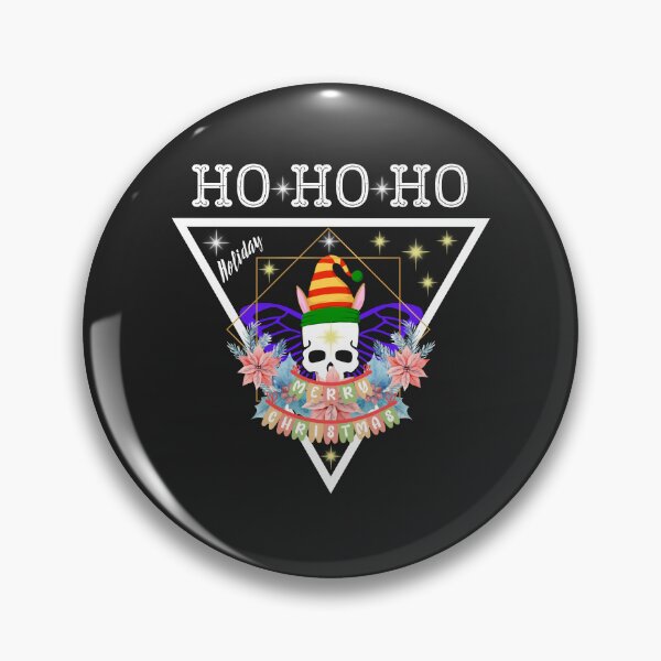 Item preview, ho ho ho holiday skull designed and sold by vidyaroul.
