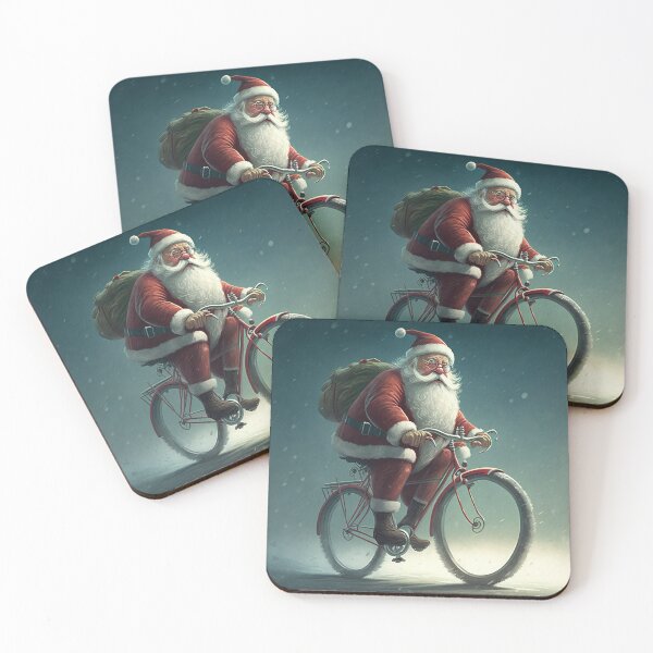 Item preview, Santa Claus Riding a Bike 34 designed and sold by CadenceArt.