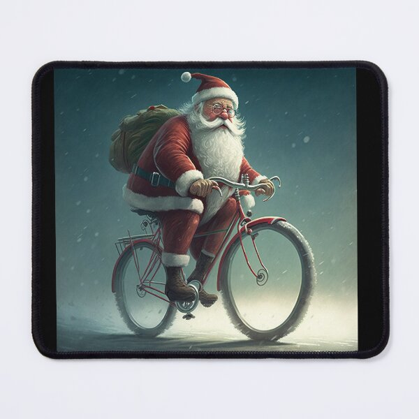 Item preview, Santa Claus Riding a Bike 34 designed and sold by CadenceArt.