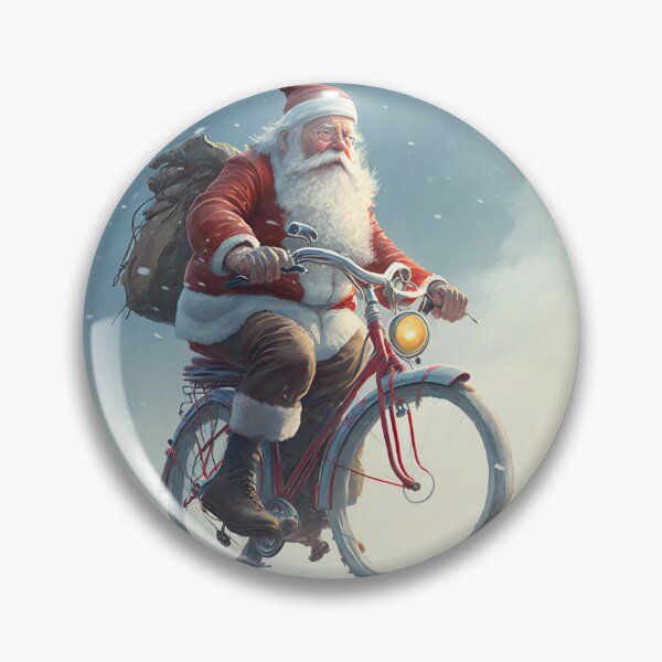 Item preview, Santa Claus Riding a Bike 35 designed and sold by CadenceArt.