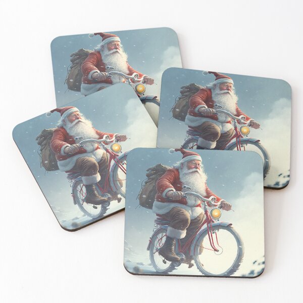 Item preview, Santa Claus Riding a Bike 35 designed and sold by CadenceArt.