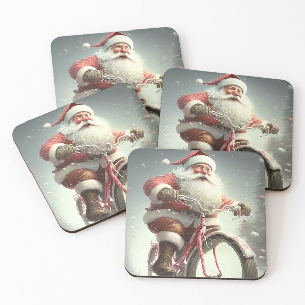 Item preview, Santa Claus Riding a Bike 36 designed and sold by CadenceArt.