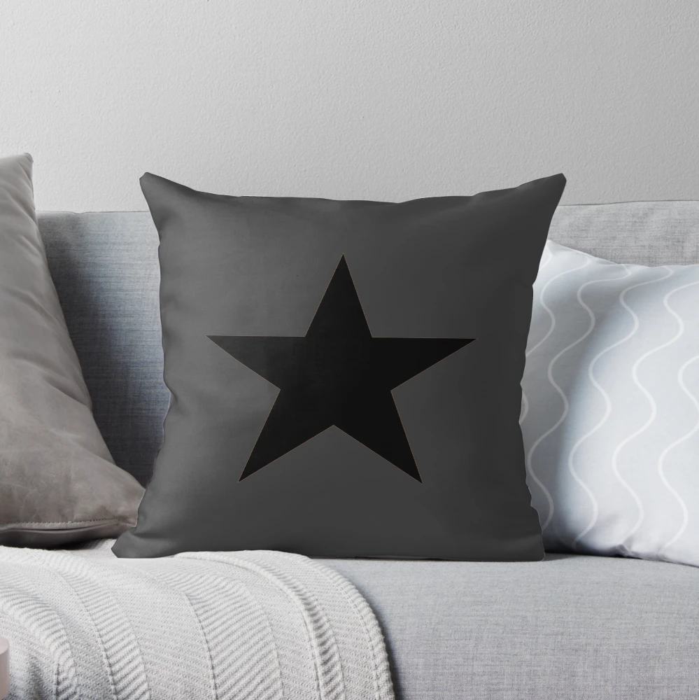 Black hotsell star pillow