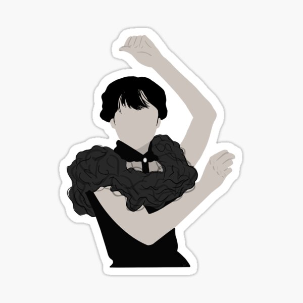 Wednesday Addams Netflix prom dance Sticker