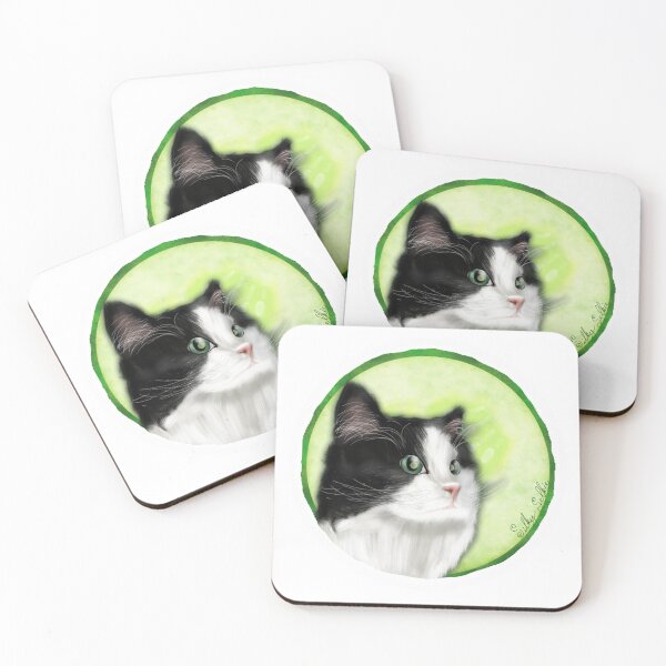 Item preview, Cucumber cat designed and sold by SilkySelkie.