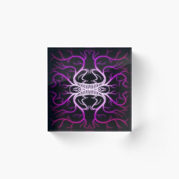 Cheshire Grin Vines Acrylic Block