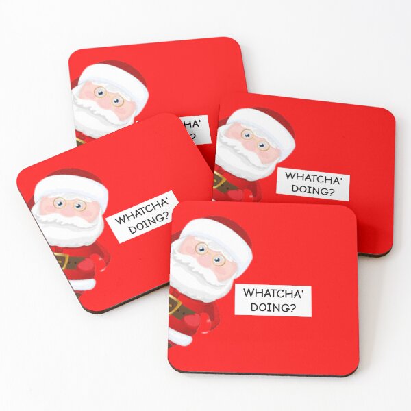Item preview, Santa Claus Whatcha' Doing Santa Claus Sticker designed and sold by Teetans.