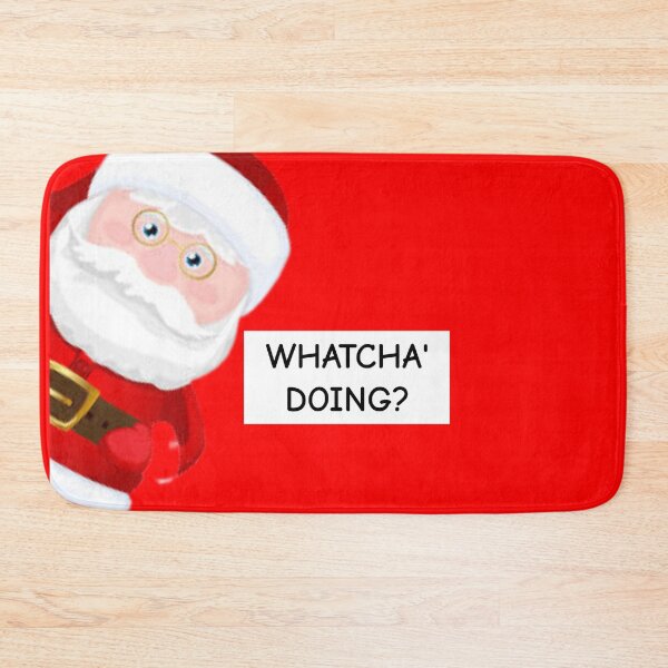 Item preview, Santa Claus Whatcha' Doing Santa Claus Sticker designed and sold by Teetans.