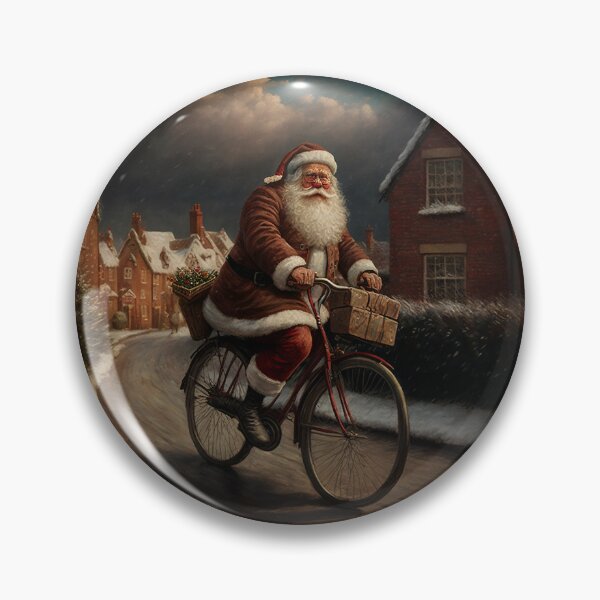 Item preview, Santa Claus Riding a Bike 38 designed and sold by CadenceArt.